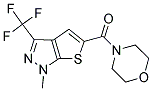 [1-METHYL-3-(TRIFLUOROMETHYL)-1H-THIENO[2,3-C]PYRAZOL-5-YL](MORPHOLINO)METHANONE Struktur