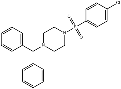 1-((4-(DIPHENYLMETHYL)PIPERAZINYL)SULFONYL)-4-CHLOROBENZENE Struktur