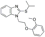 2-(ISOPROPYLTHIO)-1-[2-(2-METHOXYPHENOXY)ETHYL]-1H-BENZIMIDAZOLE Struktur