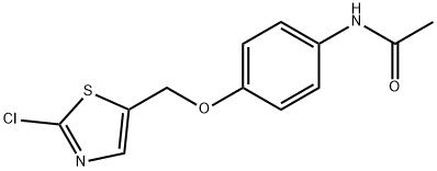 N-(4-[(2-CHLORO-1,3-THIAZOL-5-YL)METHOXY]PHENYL)ACETAMIDE Struktur