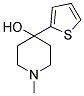 4-HYDROXY-4-(2-THIENYL)-1-METHYLPIPERIDINE Struktur