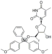 5'-O-(4,4'-DIMETHOXYTRITYL) [5'-3H]- THYMIDINE Struktur