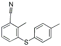 2-METHYL-3-[(4-METHYLPHENYL)SULFANYL]BENZONITRILE Struktur