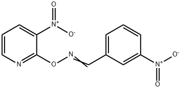 3-NITROBENZENECARBALDEHYDE O-(3-NITRO-2-PYRIDINYL)OXIME Struktur