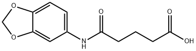 4-(BENZO[1,3]DIOXOL-5-YLCARBAMOYL)-BUTYRIC ACID Struktur