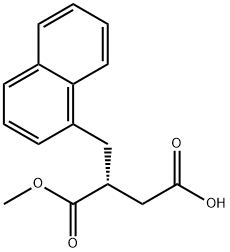 (R)-2-(1-NAPHTHYLMETHYL)-SUCCINIC ACID-1-METHYL ESTER Struktur