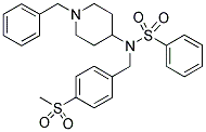 N-(1-BENZYLPIPERIDIN-4-YL)-N-[4-(METHYLSULPHONYL)BENZYL]BENZENESULPHONAMIDE Struktur