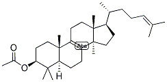 8,24,(5-ALPHA)-CHOLESTADIEN-4,4,14-ALPHA-TRIMETHYL-3-BETA-OL ACETATE Struktur