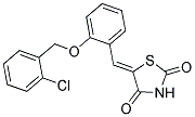 (5Z)-5-{2-[(2-CHLOROBENZYL)OXY]BENZYLIDENE}-1,3-THIAZOLIDINE-2,4-DIONE Struktur