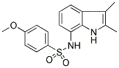 N-(2,3-DIMETHYL-(1H)-INDOL-7-YL)-4-METHOXYBENZENESULPHONAMIDE Struktur