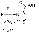 2-[2-(TRIFLUOROMETHYL)PHENYL]-1,3-THIAZOLANE-4-CARBOXYLIC ACID Struktur