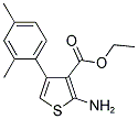 2-AMINO-4-(2,4-DIMETHYL-PHENYL)-THIOPHENE-3-CARBOXYLIC ACID ETHYL ESTER Struktur