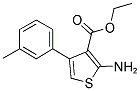 2-AMINO-4-M-TOLYL-THIOPHENE-3-CARBOXYLIC ACID ETHYL ESTER Struktur