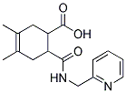 3,4-DIMETHYL-6-[[(PYRIDIN-2-YLMETHYL)AMINO]CARBONYL]CYCLOHEX-3-ENE-1-CARBOXYLIC ACID Struktur