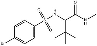 2-([(4-BROMOPHENYL)SULFONYL]AMINO)-N,3,3-TRIMETHYLBUTANAMIDE Struktur