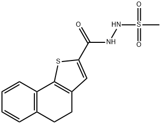 N'-(4,5-DIHYDRONAPHTHO[1,2-B]THIOPHEN-2-YLCARBONYL)METHANESULFONOHYDRAZIDE Struktur