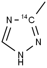 3-METHYL-1,2,4-TRIAZOLE, [3-14C] Struktur