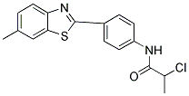 2-CHLORO-N-(4-(6-METHYLBENZOTHIAZOL-2-YL)PHENYL)PROPANAMIDE Struktur