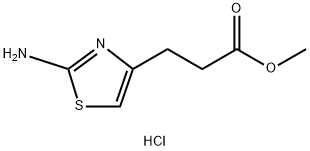 3-(2-AMINO-THIAZOL-4-YL)-PROPIONIC ACIDMETHYL ESTER HYDROCHLORIDE Struktur