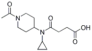 4-[(1-ACETYLPIPERIDIN-4-YL)CYCLOPROPYLAMINO]-4-OXOBUTANOIC ACID Struktur