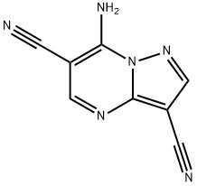 7-AMINO-3-CYANOPYRAZOLO[1,5-A]PYRIMIDIN-6-YL CYANIDE Struktur