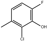 2-CHLORO-6-FLUORO-3-METHYLPHENOL Struktur