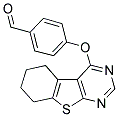 4-(5,6,7,8-TETRAHYDRO[1]BENZOTHIENO[2,3-D]PYRIMIDIN-4-YLOXY)BENZALDEHYDE Struktur