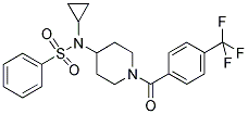 4-[CYCLOPROPYL(PHENYLSULPHONYL)AMINO]-1-[(4-TRIFLUOROMETHYL)BENZOYL]PIPERIDINE