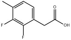 2,3-DIFLUORO-4-METHYLPHENYLACETIC ACID Struktur