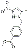 4-(5-METHYL-3-NITRO-PYRAZOL-1-YLMETHYL)-BENZOIC ACID METHYL ESTER Struktur