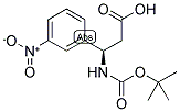 BOC-(R)-3-AMINO-3-(3-NITRO-PHENYL)-PROPIONIC ACID Struktur