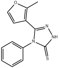 5-(2-METHYL-3-FURYL)-4-PHENYL-4H-1,2,4-TRIAZOLE-3-THIOL Struktur