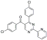 5-(4-CHLOROBENZOYL)-4-(4-CHLOROPHENYL)-2-(PYRIDIN-2-YL)PYRIMIDINE Struktur