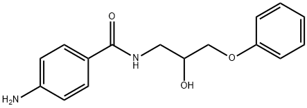 4-AMINO-N-(2-HYDROXY-3-PHENOXY-PROPYL)-BENZAMIDE Struktur