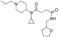 N-CYCLOPROPYL-4-OXO-N-(1-PROPYLPIPERIDIN-4-YL)-4-(TETRAHYDROFURFURYLAMINO)BUTANAMIDE Struktur