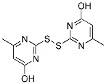 2-[(4-HYDROXY-6-METHYLPYRIMIDIN-2-YL)DITHIO]-6-METHYLPYRIMIDIN-4-OL Struktur