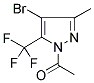 1-ACETYL-4-BROMO-5(3)-METHYL-3(5)-(TRIFLUOROMETHYL)PYRAZOLE Struktur