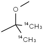 METHYL T-BUTYL ETHER-(ALPHA,ALPHA'-14C) Struktur