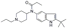 N-(2-TERT-BUTYL-(1H)-INDOL-5-YL)-N-(1-PROPYLPIPERIDIN-4-YL)PROPANAMIDE Struktur