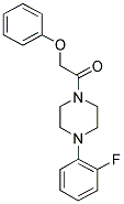 1-(4-(2-FLUOROPHENYL)PIPERAZINYL)-2-PHENOXYETHAN-1-ONE Struktur