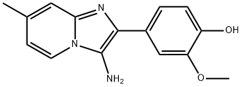 4-(3-AMINO-7-METHYLIMIDAZO[1,2-A]PYRIDIN-2-YL)-2-METHOXYPHENOL Struktur