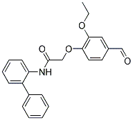 N-BIPHENYL-2-YL-2-(2-ETHOXY-4-FORMYL-PHENOXY)-ACETAMIDE Struktur