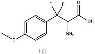 2-AMINO-3,3-DIFLUORO-3-(4-METHOXY-PHENYL)-PROPIONIC ACID HCL Struktur