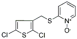 2-([(2,5-DICHLORO-3-THIENYL)METHYL]THIO)PYRIDINIUM-1-OLATE Struktur