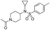 N-(1-ACETYLPIPERIDIN-4-YL)-N-CYCLOPROPYL-4-METHYLBENZENESULPHONAMIDE Struktur