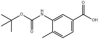 BOC-3-AMINO-4-METHYLBENZOIC ACID Struktur