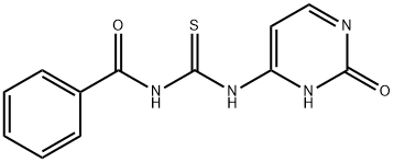 N-BENZOYL-N'-(2-HYDROXY-4-PYRIMIDINYL)THIOUREA Struktur