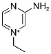 3-AMINO-1-ETHYLPYRAZIN-1-IUM Struktur