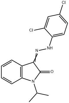 1-ISOPROPYL-1H-INDOLE-2,3-DIONE 3-[N-(2,4-DICHLOROPHENYL)HYDRAZONE] Struktur