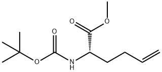 (2S)-BOC-2-AMINO-5-HEXENOIC ACID METHYL ESTER Struktur